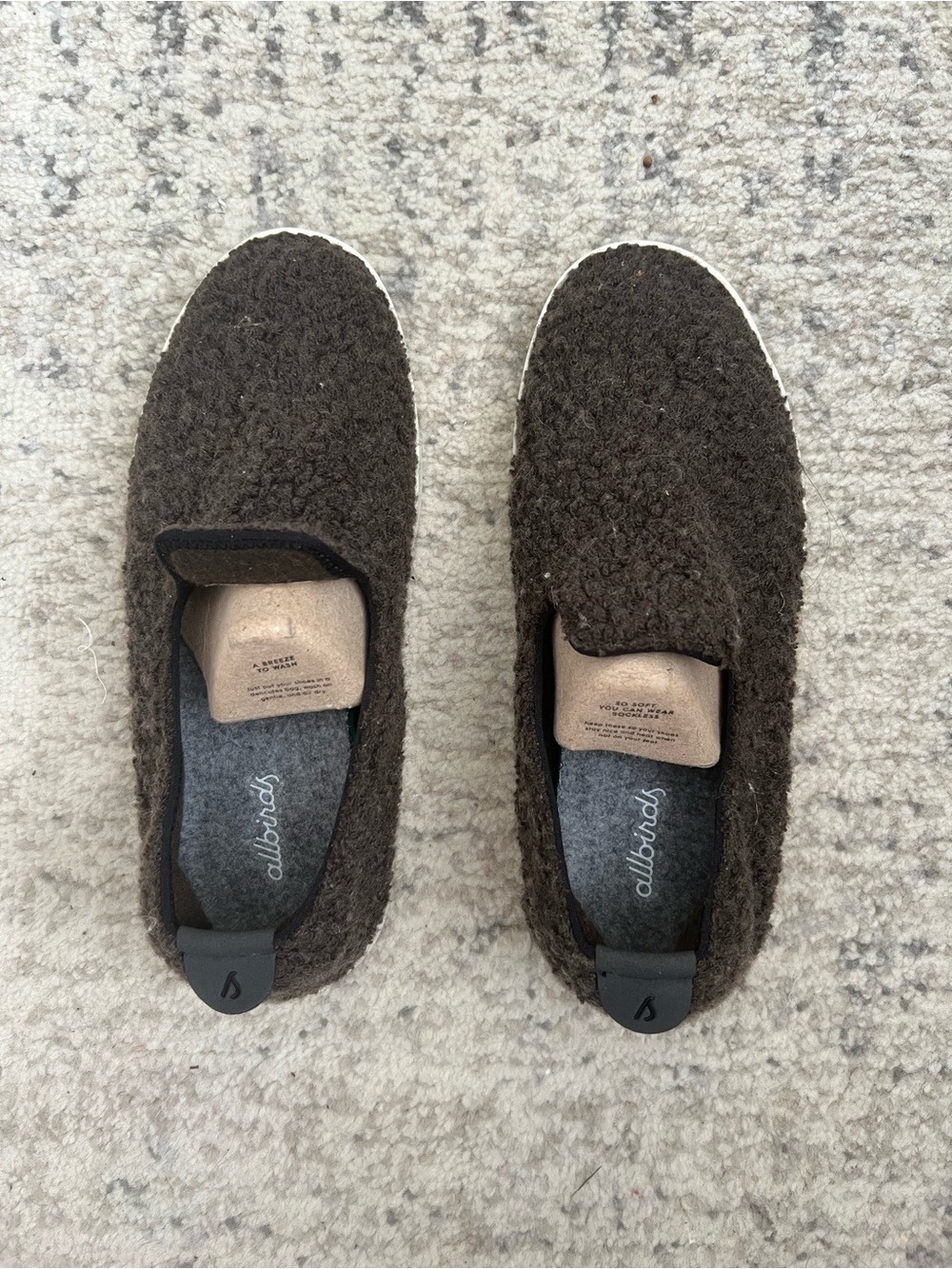 allbirds Women’s Wool Slip-On Loafers in Dark Brown